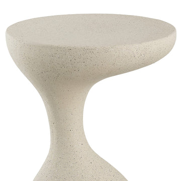 Boracay 19.75" Modern Minimalist Indoor/Outdoor Resin Drink Table